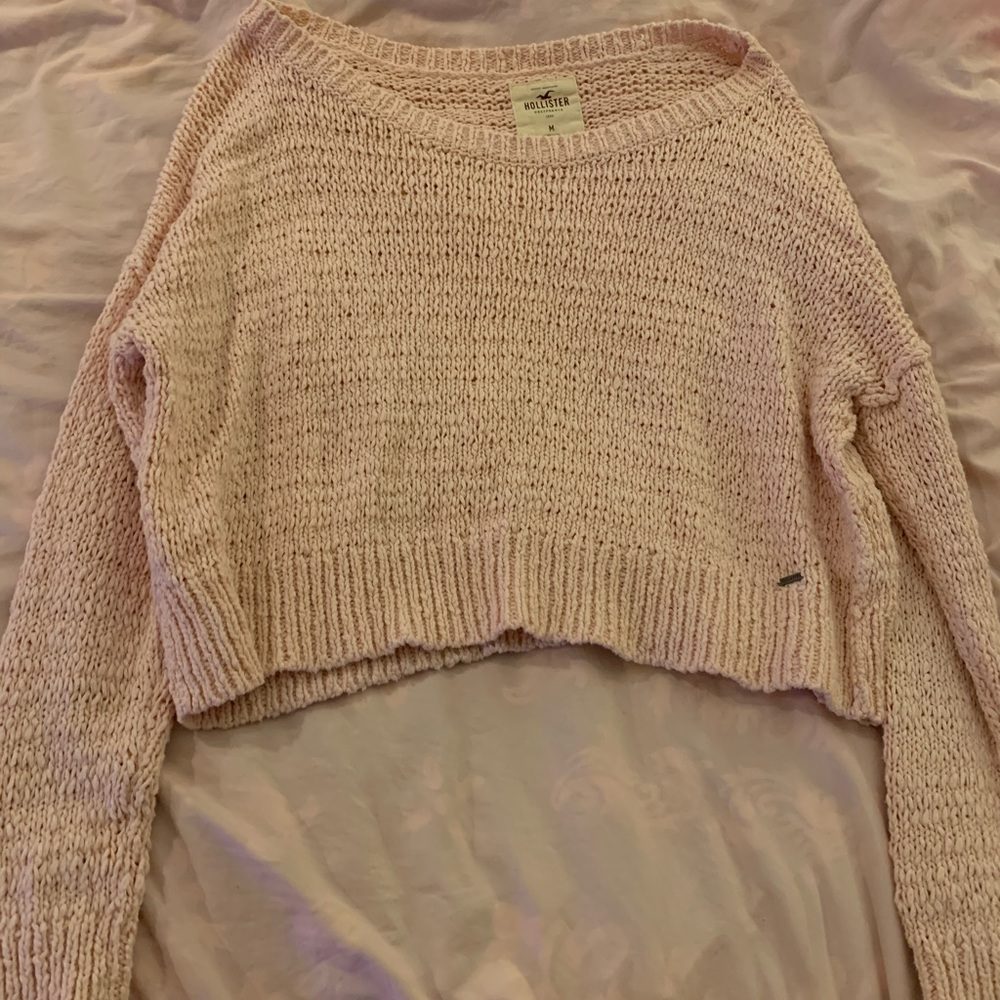 light pink hollister sweater